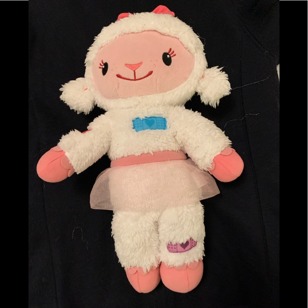 Disney Doc McStuffins 15" LAMBIE the Lamb talk/singPlush Stuffed Animal Light Up - Picture 3 of 11